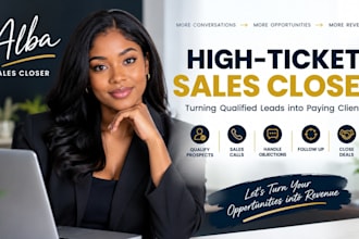 be your commission based high ticket sales closer b2b sales rep and sales agent
