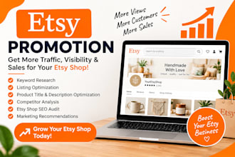promote your etsy shop to increase traffic and sales