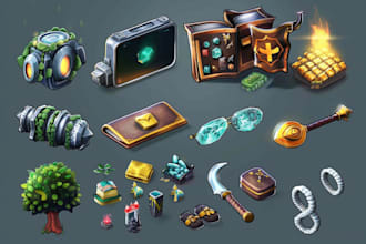 create pixel art game assets and icons for your game