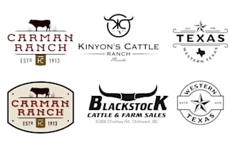 do cattle brand western and ranch logo design