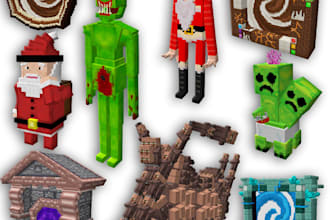 make blockbench minecraft custom 3d models