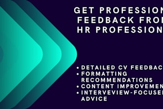 review and improve your CV for UK job applications
