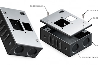 design metal enclosure metal case or metal cover for electronic devices or pcb