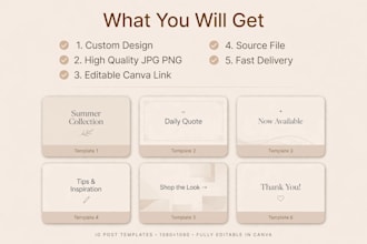 design aesthetic canva instagram post and story