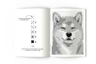 create monochrome mystery color by numbers book, pages