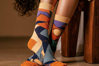 make a custom and pattern socks design