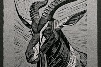 draw detailed woodcut, linocut, medieval style illustration