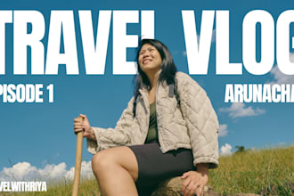design high CTR travel vlog youtube thumbnails