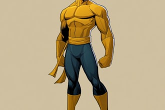 create original superhero and villain character designs
