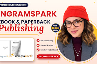 handle manuscript formatting paperback, hardcover for ingramspark publishing