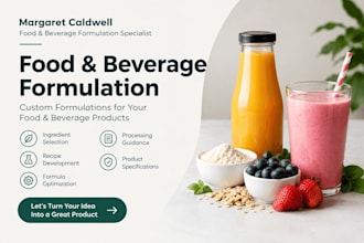 develop custom food and beverage formulations for your product