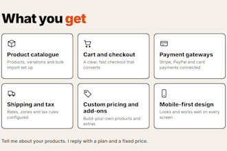 build a custom woocommerce online store with checkout and payments