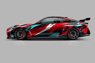 creative custom car wrap, van wrap, truck wrap, trailer wrap