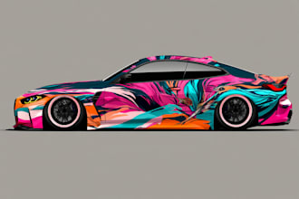 awesome car wrap design and vehicle wrap design