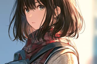 draw an anime character illustration for commercial use