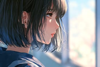 draw anime character illustration