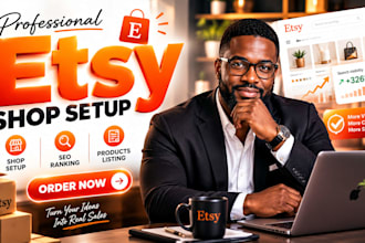 setup etsy shop, etsy seo listing, etsy store design, etsy digital products