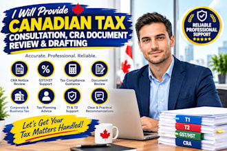 provide canadian tax advice, cra consultation and irs tax document review
