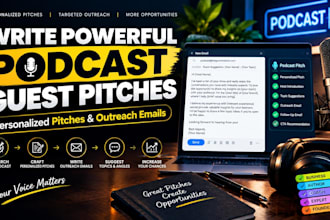 write a personalized guest pitches podcast guest booking and outreach emails