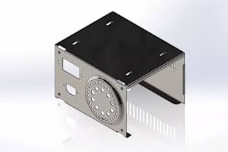 design sheet metal, metal fabrication and 3d cad part for manufacturing