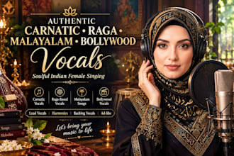 record authentic carnatic and indian vocals for malayalam and bollywood songs