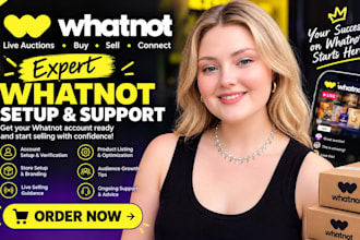 setup whatnot shop account whatnot product listing whatnot liveshow