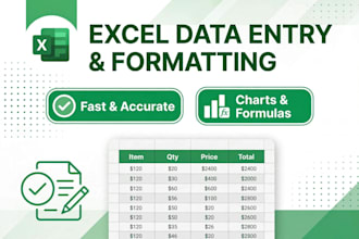 do ms word typing, excel data entry, formatting, PDF conversion perfectly
