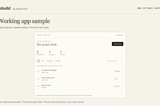 build a custom web app or internal tool for your business