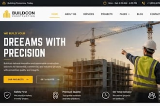 design squarespace construction website contractor builder remodeling website