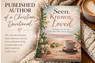 write heartfelt christian devotionals and faith based content