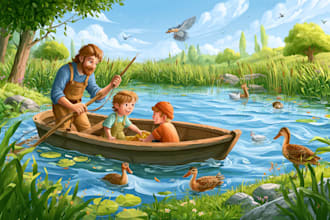 children book illustration and children book illustration