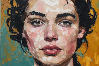 draw or paint artistic portrait of you