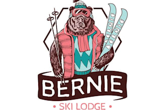 do professional hand drawn vintage retro logo design
