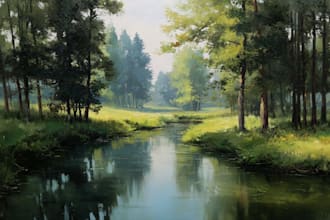 paint original watercolor landscape painting