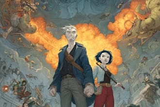 illustrate graphic novel comic pages character and cover art