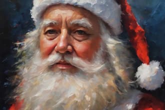 turn your photo into santa claus art