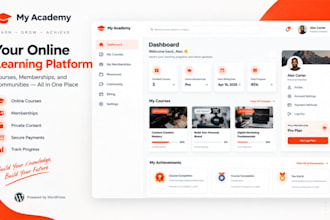 build wordpress membership website for coaches, private content, subscriptions