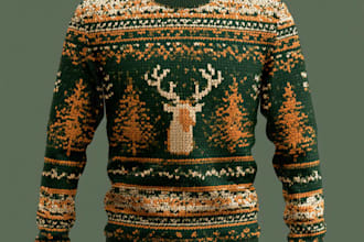design your christmas print ready t shirt professionally