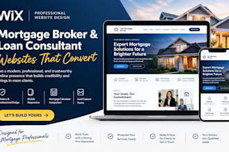 wix website design for mortgage brokers website design