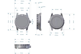 design watch case cad and technical drawings for cnc manufacturing