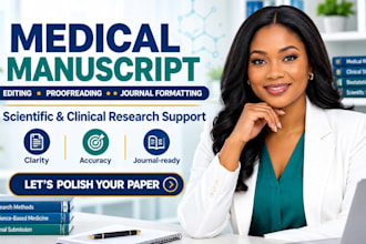 edit and proofread your medical manuscript for journals