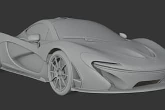 do 3d car modeling cad model vehicle design car bodykit design car part 3d print