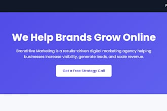 design a professional website for your brand