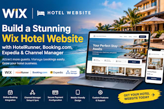 setup wix hotels hotelrunner booking com expedia channel manager