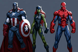 comic book illustration with comic book illustrator