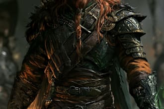 dnd character art and dnd character illustration