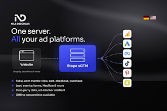 set up server side tracking for ga4, google ads and meta capi