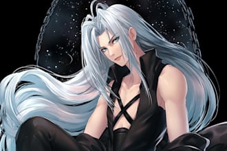 create a professional japanese anime style portrait