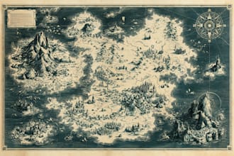 draw a custom map illustration