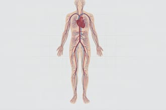 draw anatomy and medical vector illustration